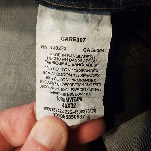 Wrangler Retro Slim Straight  Men's Jeans Size 40x32 Blue Western Style Denim - Picture 6 of 7